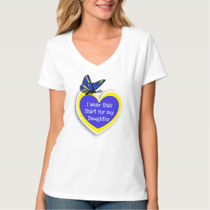 T-shirt SYNDROME DESCENDU SENSIBILISATION Portez ceci pour