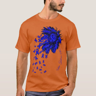 T-shirt Syndrome d'Usher Sensibilisation Fleurs rubans de