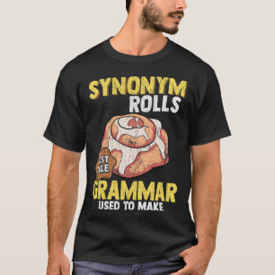 T-shirt Synonym Rolls Anglais Grammaire Enseignant Nerd
