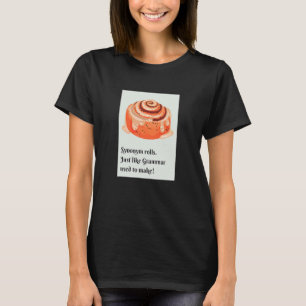 T-shirt Synonyme Rolls cannelle Rolls Grammar Pun