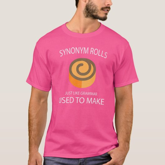 T-shirt Synonyme Roule Comme La Grammaire Utilisée Pour Fa (Devant)