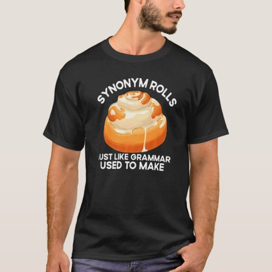 T-shirt Synonyme Roule Comme La Grammaire Utilisée Pour Fa (Devant)