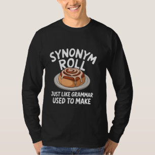 T-shirt Synonyme Rouleau Funny Grammar Pun Français Cinnam