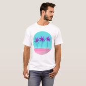 T-shirt Synth été Vibes tropicales Tee! (Devant entier)