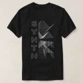T-shirt Synth Waveform Audio Conception analogique Cadeau (Design devant)