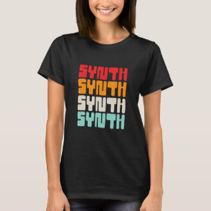 T-shirt Synthèse de musique électronique vintage Retro