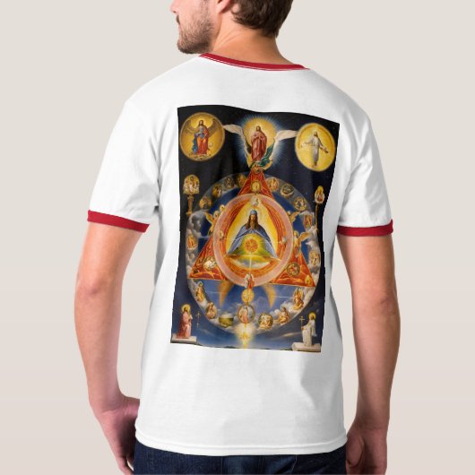 T-shirt Synthèse sacrée : La Sainte Trinité Gnostique en l (Dos entier)