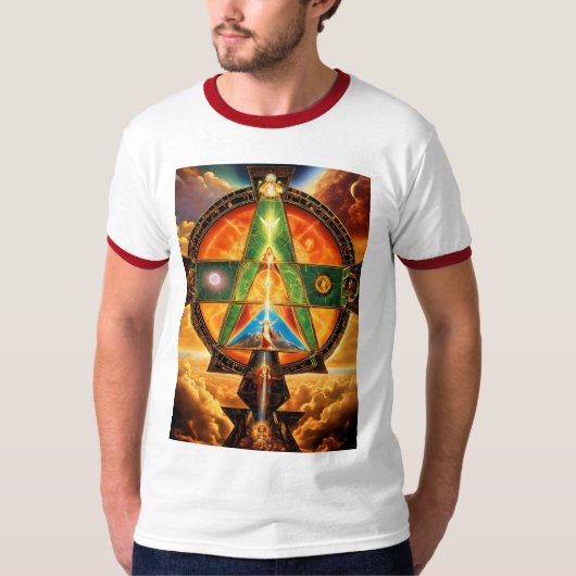T-shirt Synthèse sacrée : La Sainte Trinité Gnostique en l (Devant)