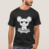 T-shirt Synthéseur Clavier Instrument Koala Comme Clavier (Devant)