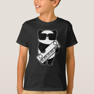 T-shirt Synthétiseur Clavier Instrument Panda
