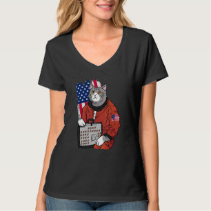 T-shirt Synthétiseur d'astronaute Cat Music Producteur Syn
