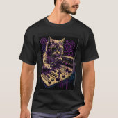 T-shirt Synthétiseur de chat Synthétiseur analogique Vinta (Devant)