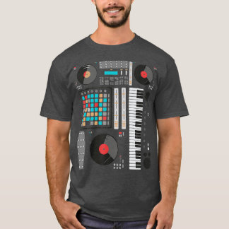 T-shirt Synthétiseur de musique électronique Techno Music