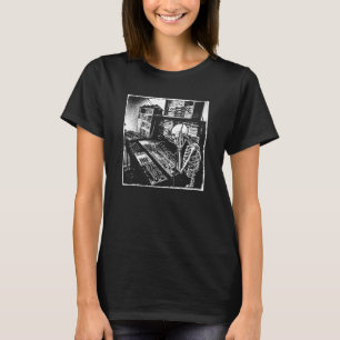 T-shirt Synthétiseur de musique électronique Techno Music 