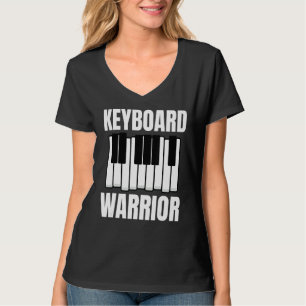 T-shirt Synthétiseur de producteur de musique Keyboard War