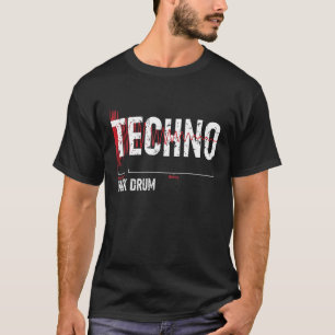 T-shirt Synthétiseur de tambour Techno Kick