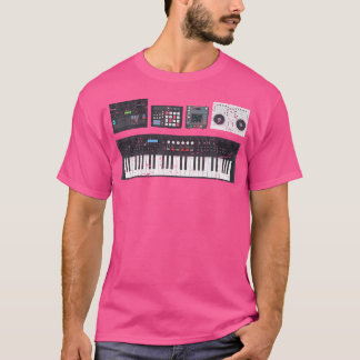 T-shirt Synthétiseur Dj Producteur de musique électronique