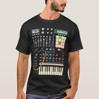 T-shirt Synthétiseur Et Machine À Tambour De Mewzeek T