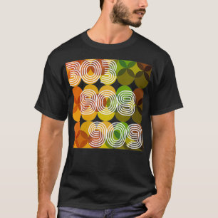 T-shirt Synthétiseur imprimé 303 808 909 Pour tous les v