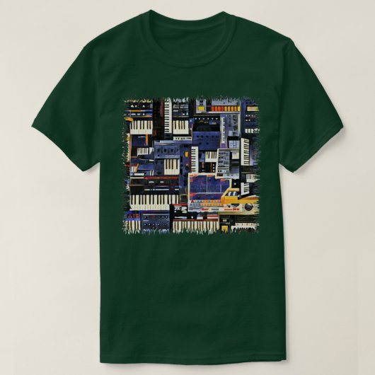 T-shirt Synthétiseur Lover Artwork (Design devant)