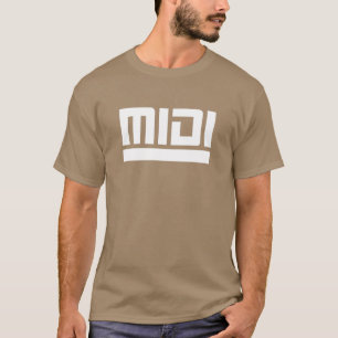 T-shirt Synthétiseur MIDI analogique drôle Circuit Bending