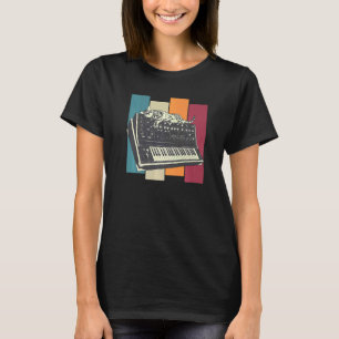 T-shirt Synthétiseur modulaire Clavier Synthétiseur Cat