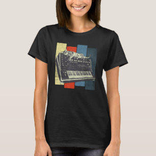 T-shirt Synthétiseur modulaire Clavier Techno Vintage anal