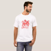 T-shirt Synthétiseur octopus analogue de Dj Nerd Producer  (Devant entier)
