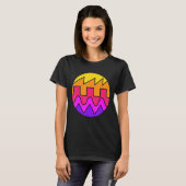 T-shirt Synthétiseur Rétro Waveform Sound Wave Electronic  (Devant entier)
