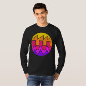 T-shirt Synthétiseur Rétro Waveform Sound Wave Electronic (Devant entier)