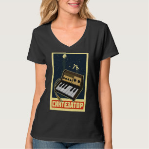 T-shirt Synthétiseur Synthétiseur Clavier Musiciens électr