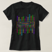 T-shirt Synthétiseur synthétiseur de piano Techno analogiq (Design devant)