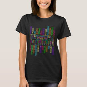 T-shirt Synthétiseur synthétiseur de piano Techno analogiq