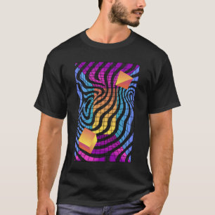 T-shirt Synthétiseur Synthwave Rétro des années 80 famille