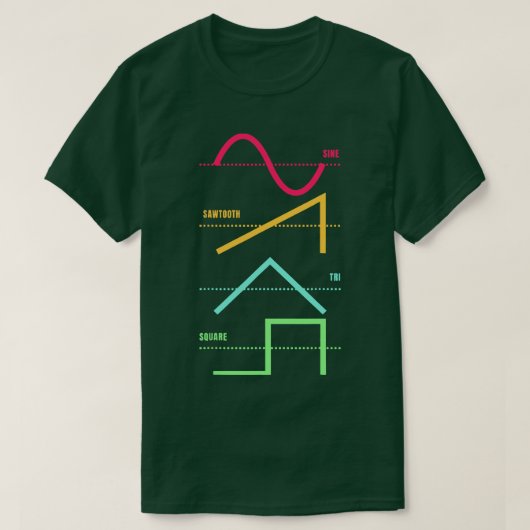T-shirt Synthétiseur Techno Modulaire Synth Analog (Design devant)