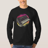 T-shirt Synthétiseur Techno Retro (Devant)