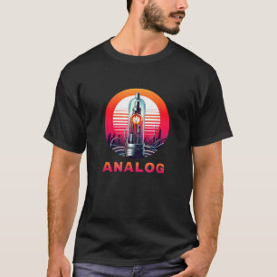 T-shirt Synthétiseur Vintage Amplificateur à Tube à Vide A