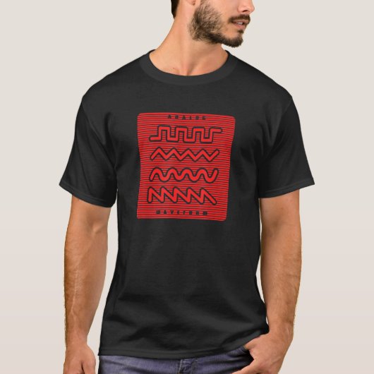 T-shirt Synthétiseur Waveform 1 (Devant)