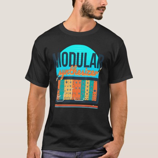 T-shirt Synthonde de synthèse modulaire Synthwave 80s Synt (Devant)