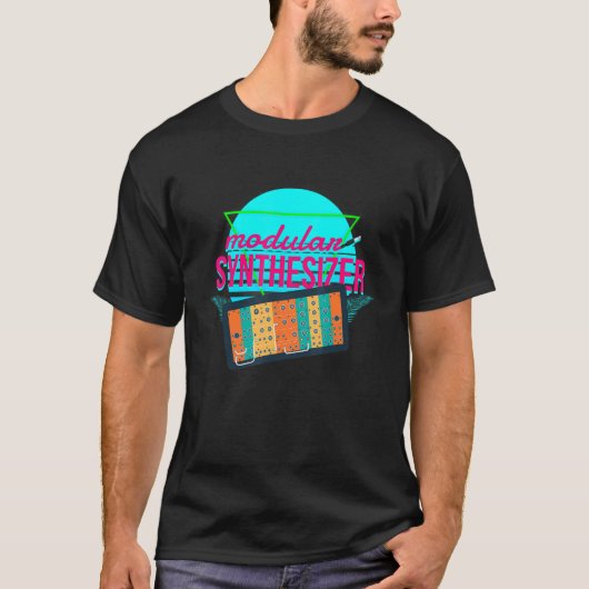 T-shirt Synthwave 80s Synthwave analogique Synthétise modu (Devant)