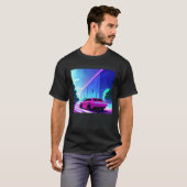 T-shirt Synthwave car outrun retrowave futuresynth sci fi  (Devant entier)