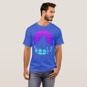 T-shirt Synthwave Cowboy Horse Wrangler fille cadeau (Devant entier)