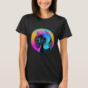 T-shirt Synthwave des années 80 et esthétique caniche