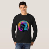 T-shirt Synthwave des années 80 et esthétique caniche (Devant entier)