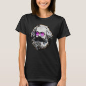T-shirt Synthwave esthétique Rétro Karl Marx Sur Le Commun (Devant)