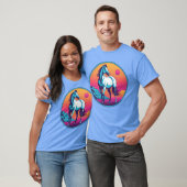 T-shirt Synthwave Horse fille (Unisexe)