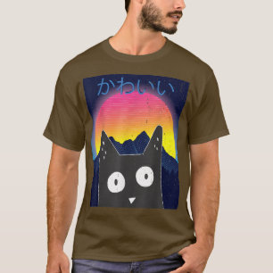 T-shirt Synthwave Japon 80s Manga Harajuku Otaku Graphique