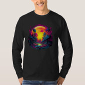 T-shirt Synthwave Music Festival Forest (Devant)