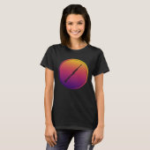 T-shirt Synthwave Orchestra Instrument Rétrowave Clarinet (Devant entier)
