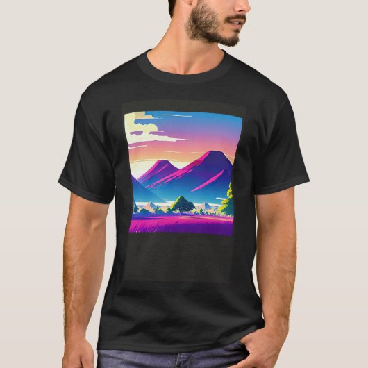 T-shirt Synthwave ouonude rétroonde futuresynth sci fi (Devant)